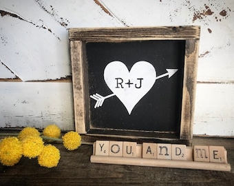 Love - Valentine's Day - anniversary gift - gift - rustic decor - rustic signs - gallery wall - mantle decor - master bedroom