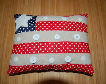 Patriotic Decorative Flag Pillow