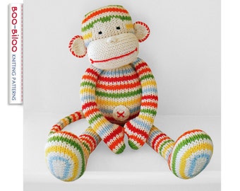 BoBo the monkey, toy knitting pattern