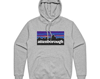 David Attenborough hoodie hooded sweatshirt in grey