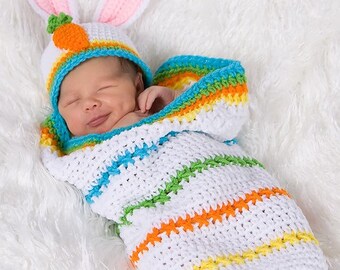 Easter Bunny Cocoon - Photography Prop - Boy or Girl