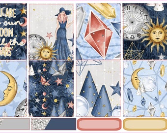 Sun & Moon- Erin Condren Full Sticker Kit