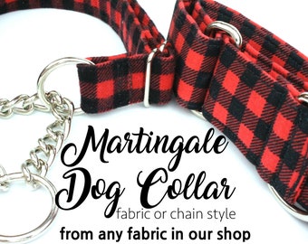 Martingale Collar, Martingale Dog Collar, Check Chain Collar, Half Check Chain Dog Collar, Martingale Collar, Martingale Hardware, Collar