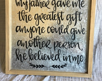 Customizable 20x20 Magnetic Metal Sign with Vinyl Lettering