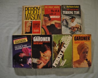 Group of 7 Erle Stanley Gardner Books - Paperback - Lot 1