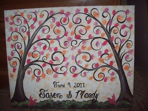 items similar to wedding guestbook thumbprint canvas great wedding guest book alternative items similar to wedding guestbook thumbprint canvas great wedding guest book alternative