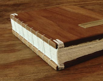 Vacation Home or Cabin Guestbook - lake house- mountain home black walnut wood guest book rustic wedding gift personalized - made to order