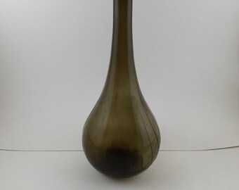 Mid Century Modern Empoli Glass Genie Bottle