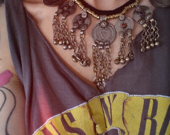 Vintage afghan necklace
