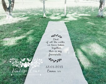 Aisle Runner Burlap Wedding Runner Bride Entrance Country Style Hessian Aisle Runner Natural Material Bride escort Aisle runner fabric