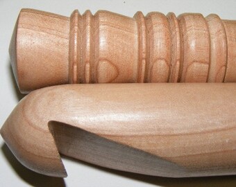 US Size U...Giant Surina Fancy End Wood Crochet Hook...25mm...10 inch
