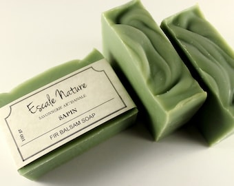 Fir Balsam soap, Artisan soap, Olive soap shea butter, Handmade and natural