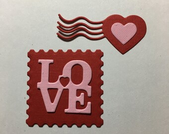 Love Postage Diecuts - 2 piece set