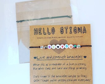 Mental health support, gifts under five, depression gift, strength gift, positivity gift, be yourself jewelry, inspirational, motivational