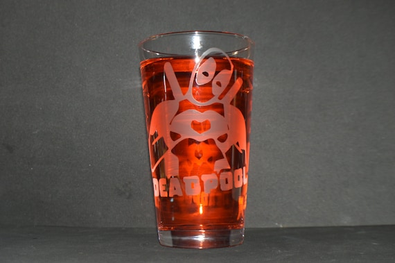 Deadpool pint glass