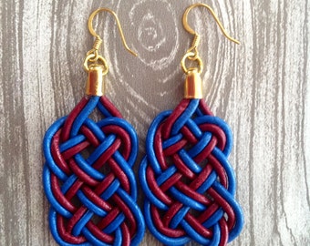 Very Berry Leather Earrings