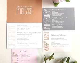 Simple and Modern Wedding Invitation