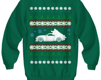 Chevy Camaro Ugly Christmas Sweater LS motor Sweatshirt holidays drag racing american iron hot rod
