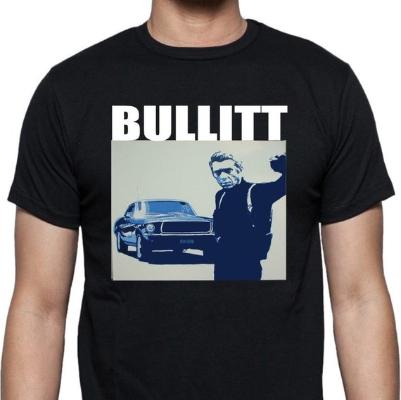 Steve McQueen Bullitt T-Shirt Classic Film Various Colours