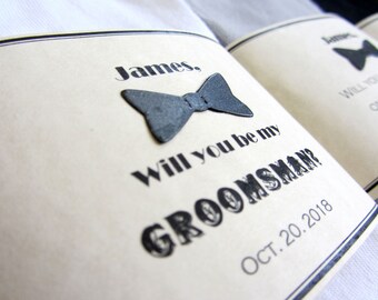 Will you be my Groomsmen Sock Labels, Groomsmen Gift, Groomsmen Proposal, Best Man, Custom Sock Labels for Wedding Party, Groomsmen Proposal