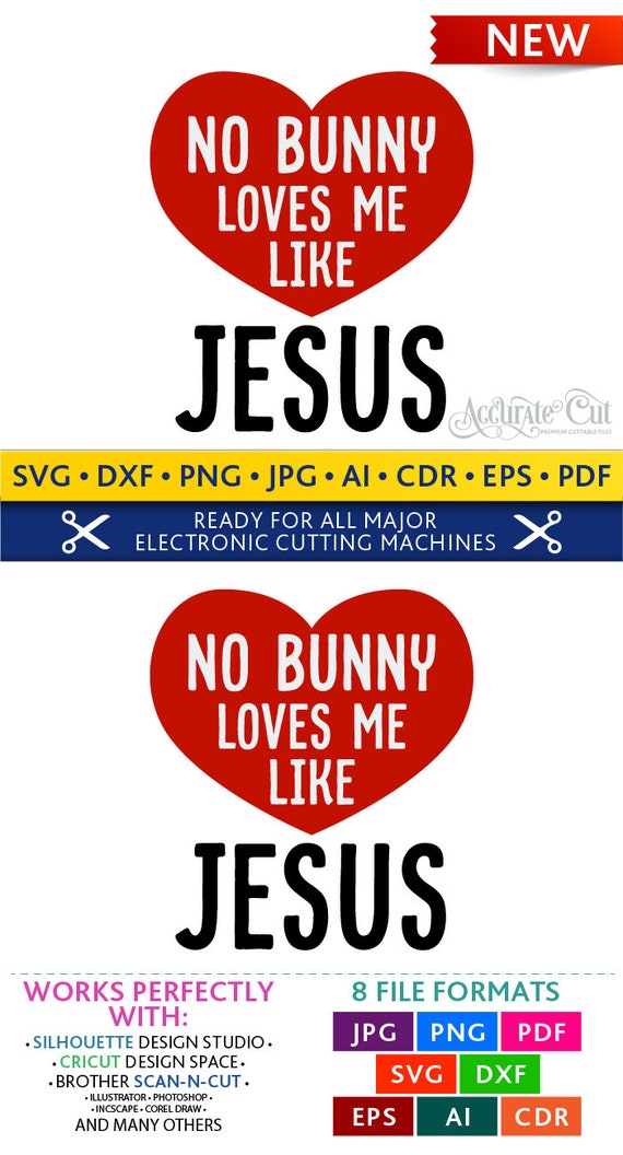 No Bunny Loves Me Like Jesus Svg No Bunny Loves You Like Jesus