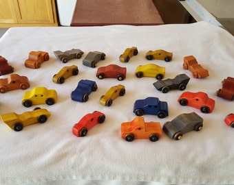 Painted Cars & Trucks Handmade Wooden Toy