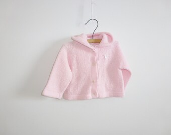 Vintage Pink Baby Cardigan