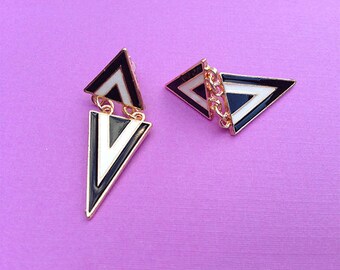 Beauty in Triangles Geometric Earrings