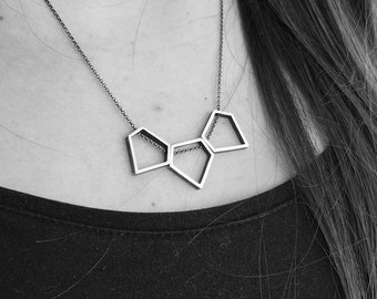 Necklace "Diamante" Collection - Sterling Silver