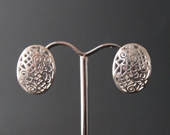Filigree Sterling Silver Earrings