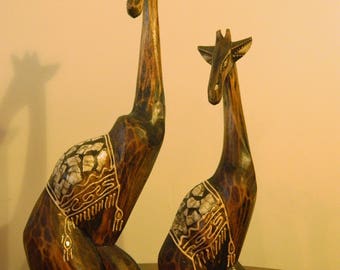Set of Vintage Decorative Giraffes