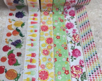 New washi tape! Summer washi set...decorative tape / paper tape planners/scrapbooking decor