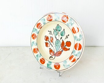 Vintage Romanian plate-hanging plate-Ceramic plate-Decoration-Wall decor -Handmade art plate-Ceramic wall plate-Vintage Gift-Romania