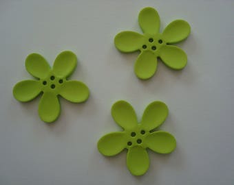 Perle Fleur Orchid green 40mm