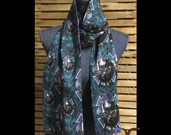 Black Panthers printed Scarf