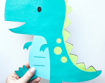 Extra Large Dinosaur Cutout - 11.5 inches - Diecut - Dino Cutout - Dinosaur Decorations - Large Dinosaur Centerpiece