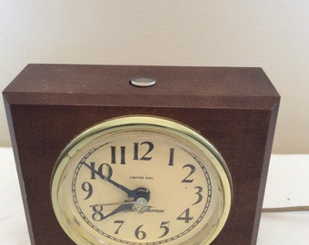 Seth Thomas electric alarm clock, lighted dial, General time corp. Talley industries, Norcross Georgia
