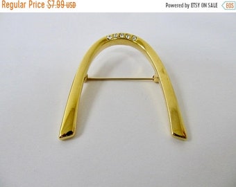 On Sale MONET Retro Rhinestone Arch Pin Item K # 1707