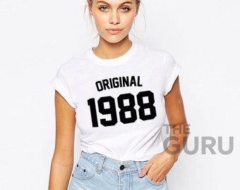 30th birthday shirt 1988 birthday shirt 30 birthday shirt 30th birthday gift 30 birthday gift 30th birthday girl shirt 30 birthday gift girl