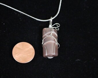 Moonstone pendant in Sterling silver