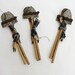 Miniature garden tools, miniature shovel, miniature rake 3 sets