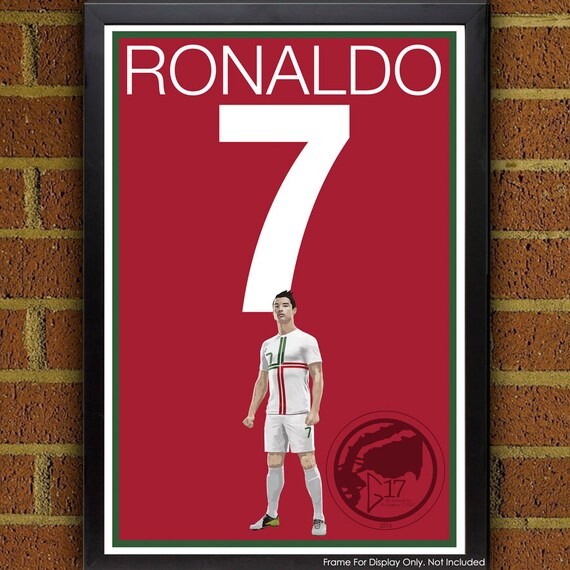 Cr7 Art Poster Portugal Portugal Soccer Poster Ronaldo