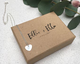 Sterling Silver Tiny Heart Necklace