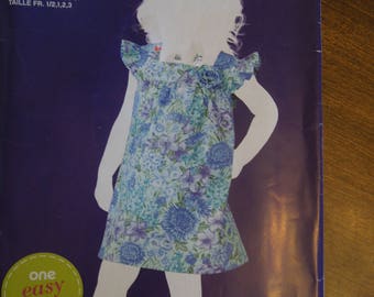 Simplicity 1835, sizes 1/2, to 3, UNCUT sewing pattern, craft supplies, toddler's dress