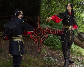 Custom made - Elven Lord Men’s Elf Clothing Costumes Overcoat LARP