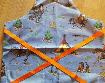 Childrens Apron Handmade Reversible - Perfect Gift