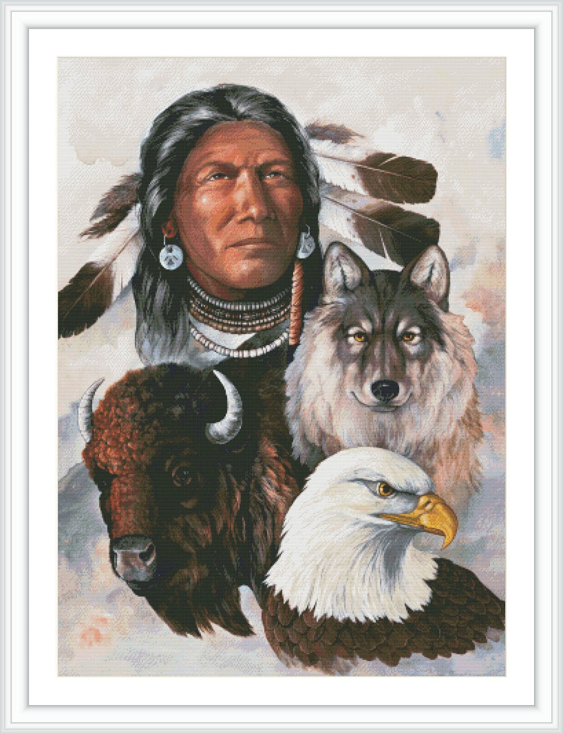 free-cross-stitch-pattern-native-spirit-8-warrior-skull-eagle-headdress-native-american