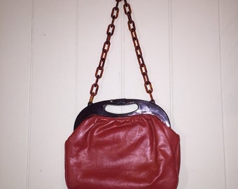 Faigen 60’s burnt orange handbag