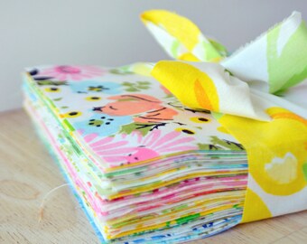 6 Inch. Set of 100 Vintage Sheet Charm Pack. Fabric Squares. Precut Quilting Bundle. Vintage Fabric. Mismatched. Floral. Retro