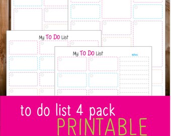 to do list 4 pack